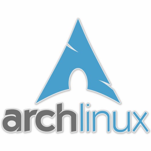 Arch Linux Logo-Sticker Sticker (Voorkant)