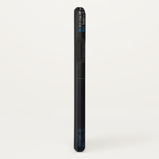 Arch Linux op RPi/tmux/htop/parrot iPhone Case (Achterkant/rechts)