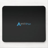 Arch Linux zwart Muismat (Voorkant)
