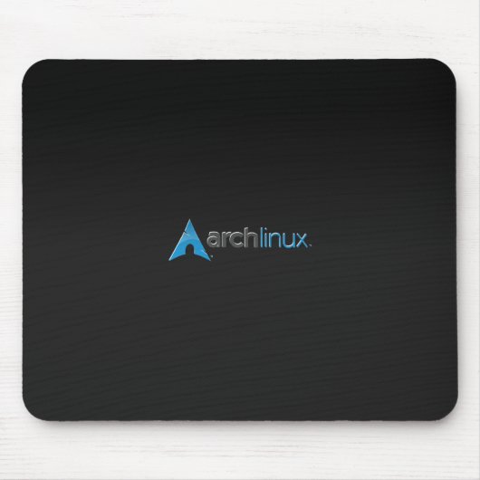 Arch Linux zwart Muismat (Voorkant)