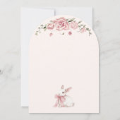 Arch Little Bunny Baby shower Kaart (Achterkant)