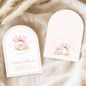 Arch Little Pumpkin Girl Baby shower Uitnodiging