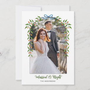 Arch met Bow & Garland Nieuwe foto Aankondiging