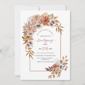 Arch met herfstbloemen terracotta-vriendschap kaart (Voorkant)