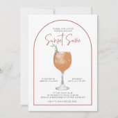 Arch minimalist Cocktail Bridal Shower-uitnodiging Kaart (Voorkant)