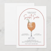 Arch minimalist Cocktail Bridal Shower-uitnodiging Kaart (Voorkant / Achterkant)