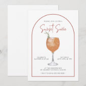 Arch minimalist Cocktail Sunset Summer Soiree Kaart (Voorkant / Achterkant)