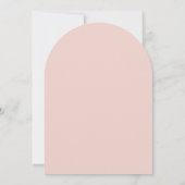 Arch Modern Dusty Roze Kruis Baby Meisje Doop Kaart (Achterkant)