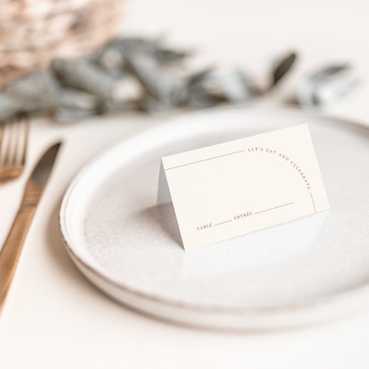 Arch Modern Minimalist Boho Wedding Guest Plaatskaartje