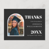 Arch Modern Minimalist Photo Afstuderen Hartelijk  Briefkaart (Voorkant)