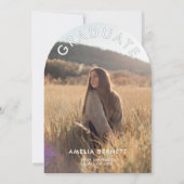 Arch Modern Photo Graduation Party Uitnodiging (Voorkant)