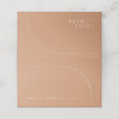 Arch Modern Rust Boho Wedding Guest Plaatskaartje (Buitenkant ongevouwen)