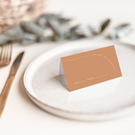 Arch Modern Rust Boho Wedding Guest Plaatskaartje