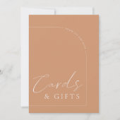 Arch Modern Rust Kaarten & Gifts Wedding Sign (Voorkant)