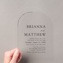 Arch Modern Zwart-wit minimalistische bruiloft