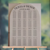 Arch Neutral Luxe Wedding Seating Chart Acryl Bord (Neutraal)