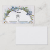 Arch of Blue Vergeet-Me-Nots Visitekaartje (Voorkant / Achterkant)