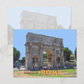 Arch of Constantine Rome Briefkaart (Voorkant / Achterkant)