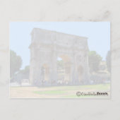 Arch of Constantine Rome Briefkaart (Achterkant)