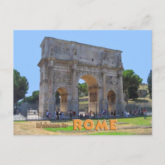 Arch of Constantine Rome Briefkaart (Voorkant)