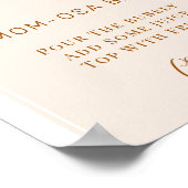 Arch Orchard Pampas Grass Baby Shower Mom-osa Sign Poster (Hoek)