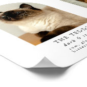 Arch Pet Foto Handtekening Drinken Trouwbar Teken Poster (Hoek)