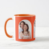 Arch Photo 3 Familie Afbeeldingen Gepersonaliseerd Mok (Links)