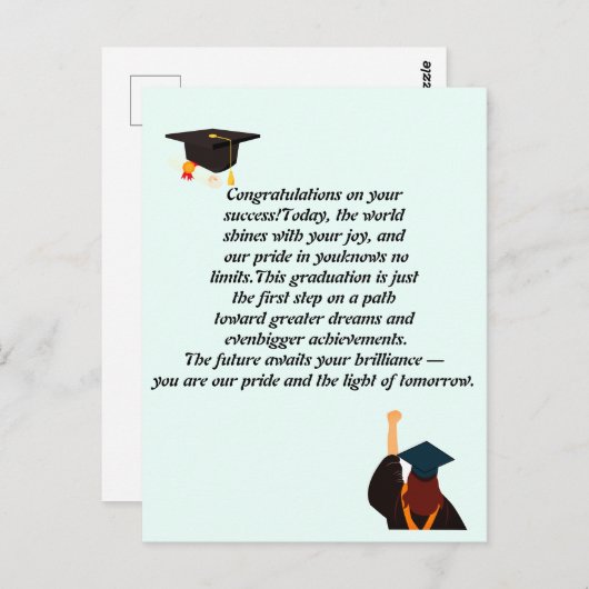 Arch Photo Afstudeerfeest Uitnodiging Aankondiging (Voorkant / Achterkant)