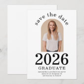 Arch Photo Afstuderen 2025 afstudeerfeest Save The Date (Voorkant / Achterkant)