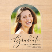 Arch Photo Afstuderen Acryl Aankondiging (Voorkant)