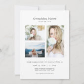 Arch Photo Afstuderen Announcement Kaart Party (Achterkant)