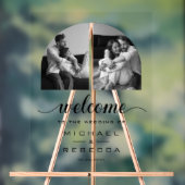 Arch Photo Black Wedding Welcome Acryl Bord (Neutraal)