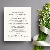 Arch Photo Cream Bruiloft Receptie Uitnodiging