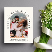 Arch Photo Cream Bruiloft Receptie Uitnodiging