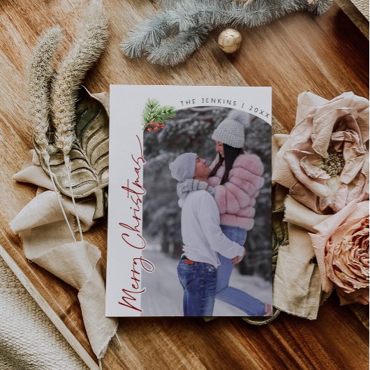 Arch Photo Familie Kerst Kaarten