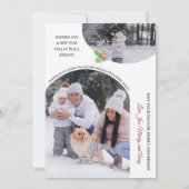 Arch Photo Familie Kerst Kaarten (Achterkant)