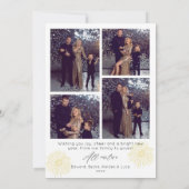 Arch Photo Fireworks Happy New Year Holiday Card Kaart (Achterkant)