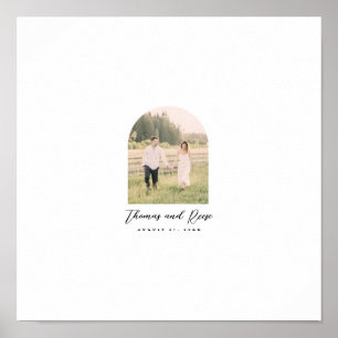 Arch Photo Gastenboek voor handgeschreven wensen Poster