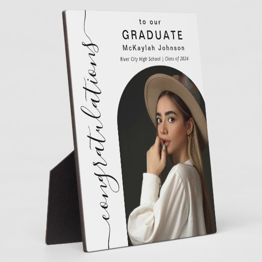 Arch Photo Gefeliciteerd met onze Afstuderen Fotoplaat (Zijkant)