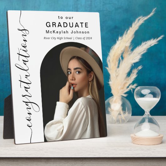 Arch Photo Gefeliciteerd met onze Afstuderen Fotoplaat (Zijkant)