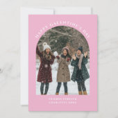 Arch Photo Girly Pink BFF Galentines Day Kaart (Voorkant)