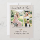 Arch Photo Graduation Party Invitation Kaart (Achterkant)