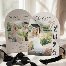 Arch Photo Graduation Party Invitation Kaart