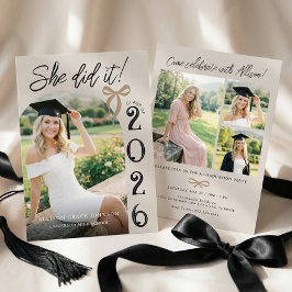 Arch Photo Graduation Party Invitation Kaart