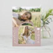 Arch Photo Graduation Party Invite Announcement Kaart (Staand voorkant)