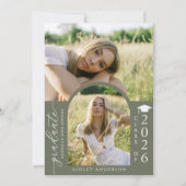 Arch Photo Graduation Party Invite Announcement Kaart (Voorkant)