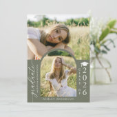 Arch Photo Graduation Party Invite Announcement Kaart (Staand voorkant)