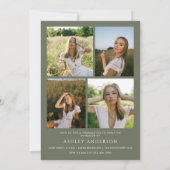 Arch Photo Graduation Party Invite Announcement Kaart (Achterkant)