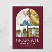 Arch Photo Graduation Party Kaart (Voorkant)
