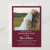 Arch Photo Graduation Party Kaart (Achterkant)
